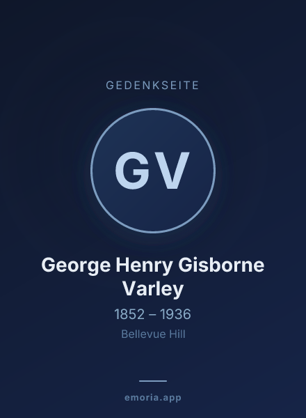 Gedenkportrait von George Henry Gisborne Varley