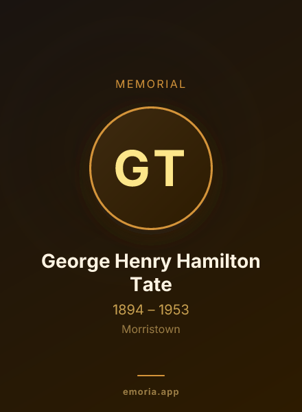 Memorial portrait of George Henry Hamilton Tate