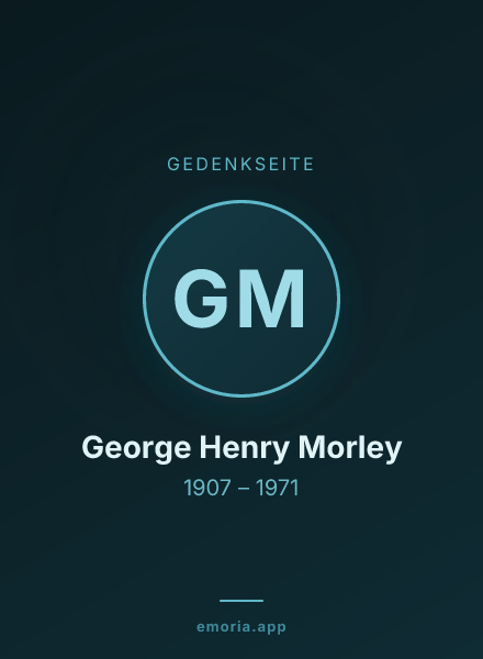 Gedenkportrait von George Henry Morley