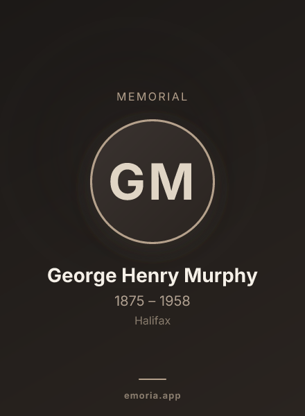 Memorial portrait of George Henry Murphy