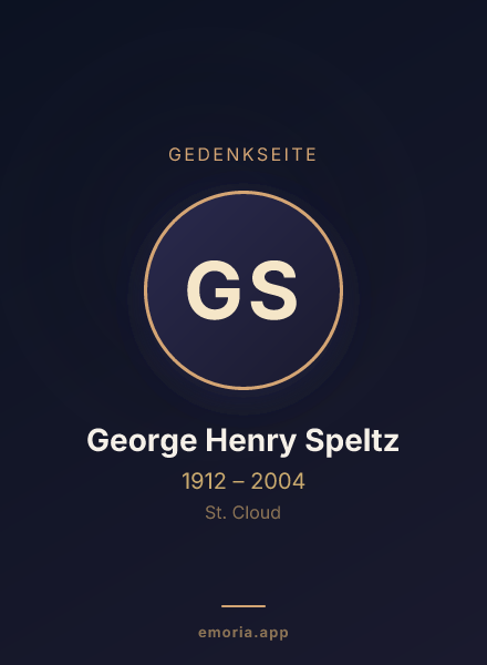 Gedenkportrait von George Henry Speltz