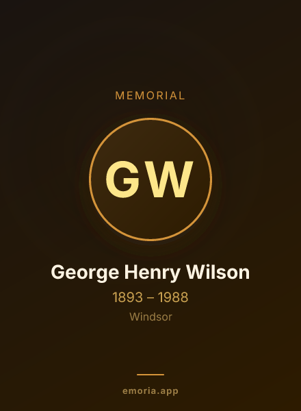 Memorial portrait of George Henry Wilson