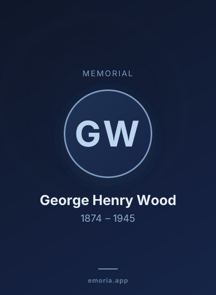 Memorial portrait of George Henry Wood