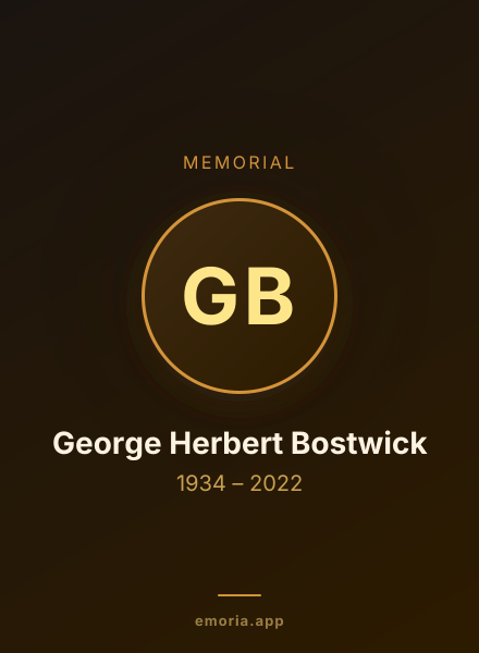 Memorial portrait of George Herbert Bostwick