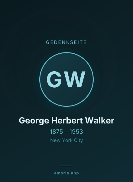 Gedenkportrait von George Herbert Walker