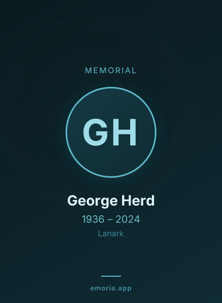 Memorial portrait of George Herd