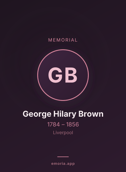 Memorial portrait of George Hilary Brown