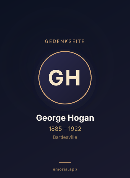 Gedenkportrait von George Hogan