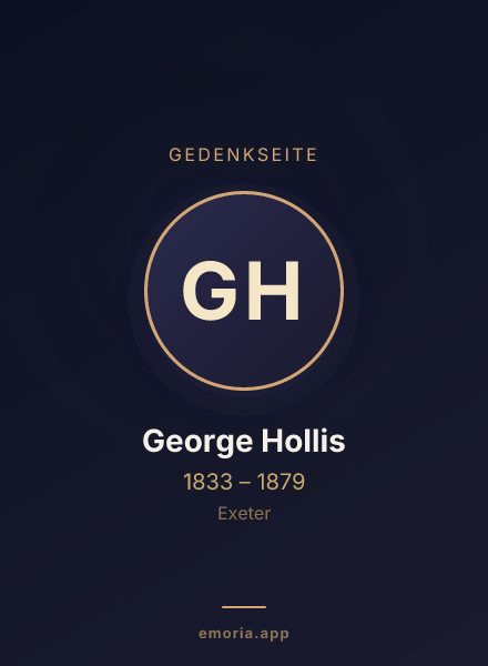 Gedenkportrait von George Hollis