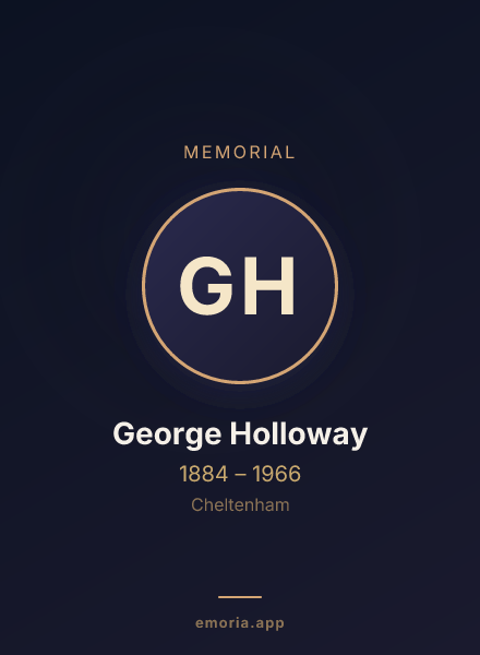Memorial portrait of George Holloway