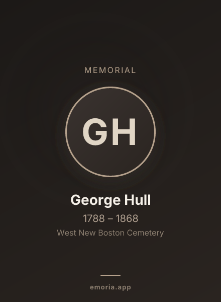 Memorial portrait of George Hull