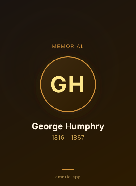 Memorial portrait of George Humphry