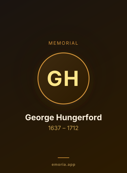 Memorial portrait of George Hungerford