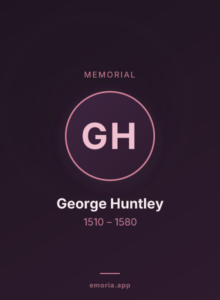 Memorial portrait of George Huntley