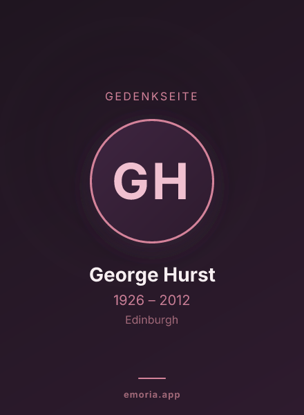Gedenkportrait von George Hurst
