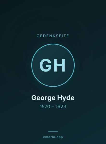 Gedenkportrait von George Hyde