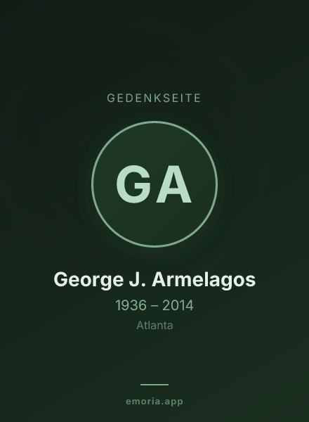 Gedenkportrait von George J. Armelagos
