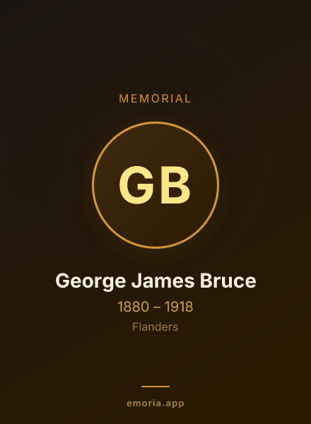 Memorial portrait of George James Bruce