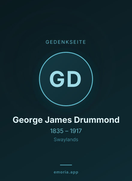 Gedenkportrait von George James Drummond