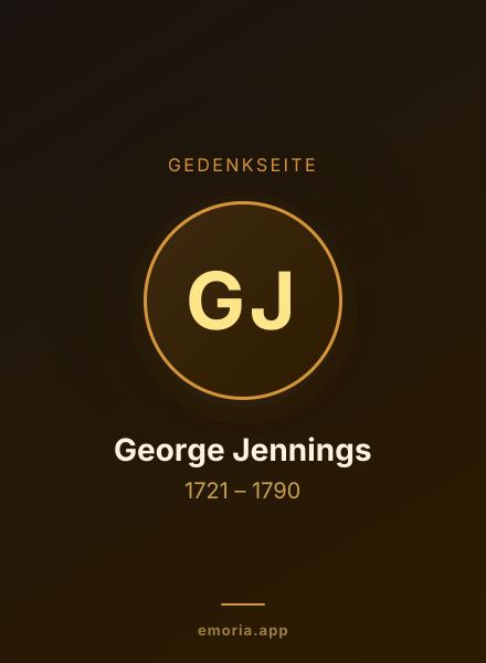 Gedenkportrait von George Jennings