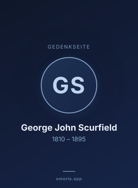 Gedenkportrait von George John Scurfield