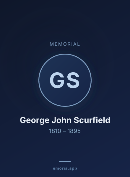 Memorial portrait of George John Scurfield