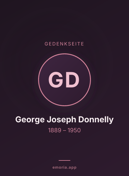 Gedenkportrait von George Joseph Donnelly