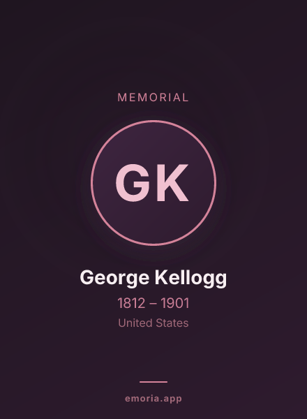 Memorial portrait of George Kellogg
