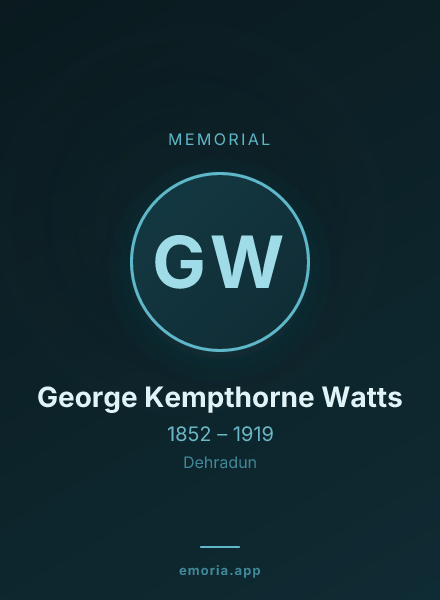 Memorial portrait of George Kempthorne Watts