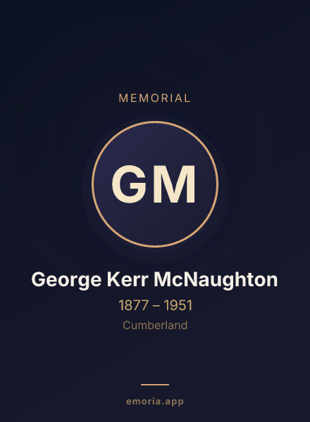 Memorial portrait of George Kerr McNaughton