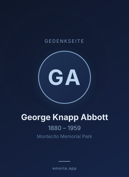 Gedenkportrait von George Knapp Abbott