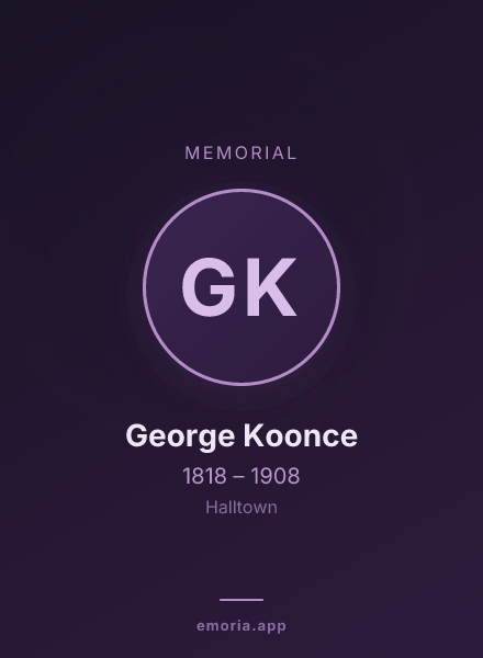 Memorial portrait of George Koonce