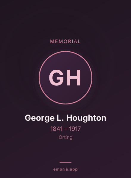 Memorial portrait of George L. Houghton