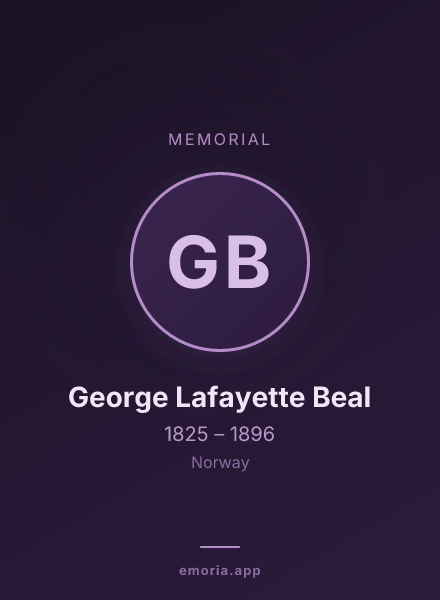 Memorial portrait of George Lafayette Beal