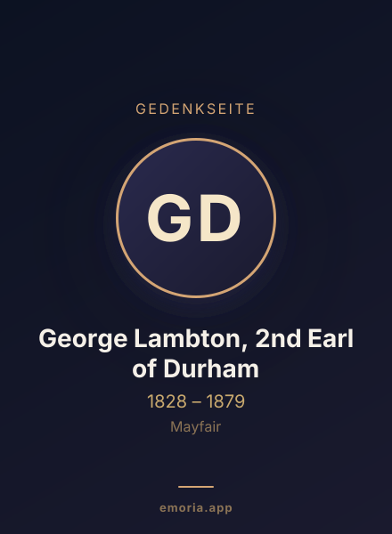Gedenkportrait von George Lambton, 2nd Earl of Durham