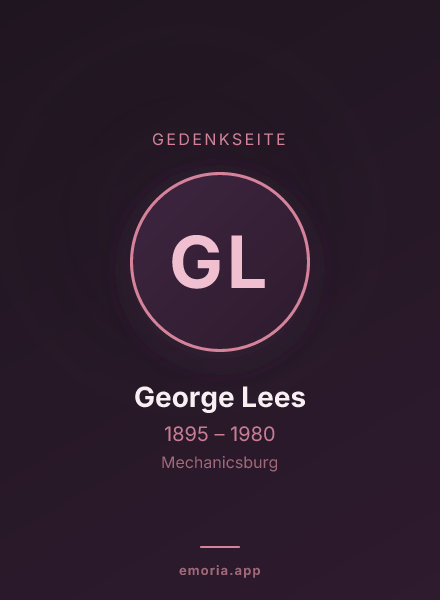 Gedenkportrait von George Lees
