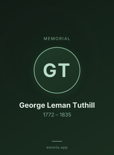 Memorial portrait of George Leman Tuthill