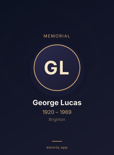 Memorial portrait of George Lucas