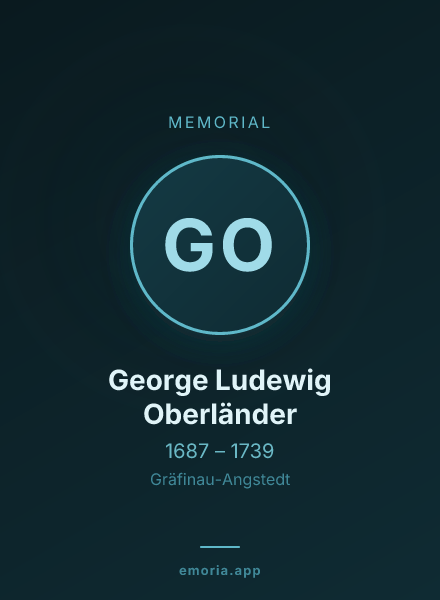 Memorial portrait of George Ludewig Oberländer