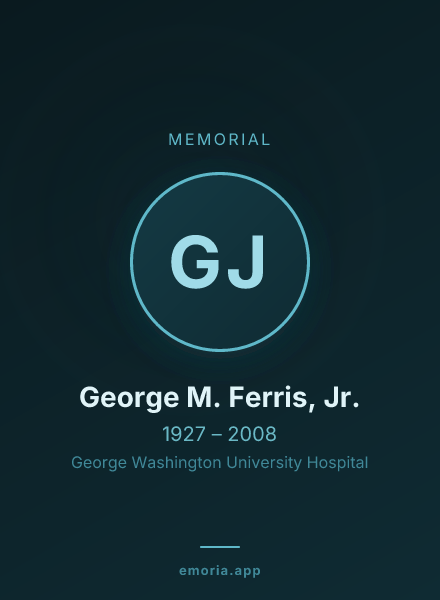 Memorial portrait of George M. Ferris, Jr.