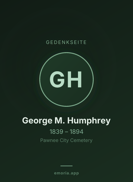 Gedenkportrait von George M. Humphrey