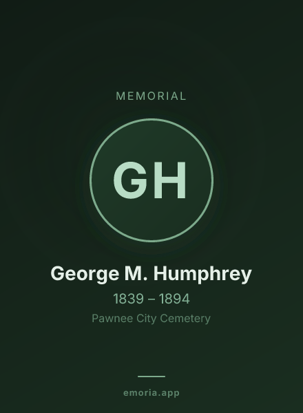 Memorial portrait of George M. Humphrey
