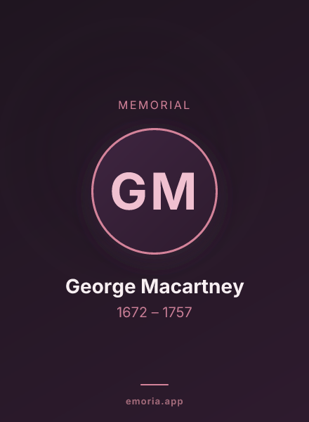 Memorial portrait of George Macartney