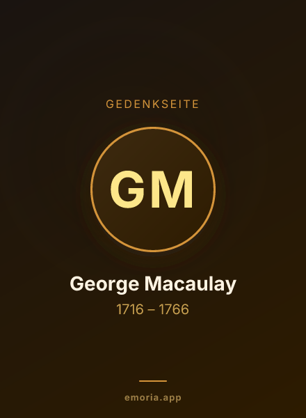 Gedenkportrait von George Macaulay