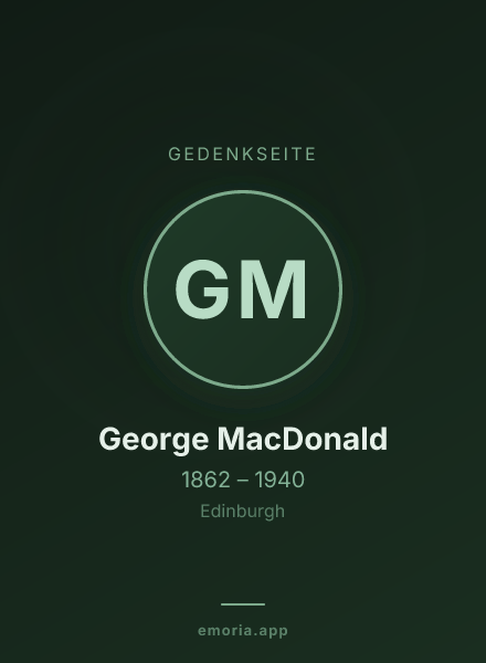 Gedenkportrait von George MacDonald