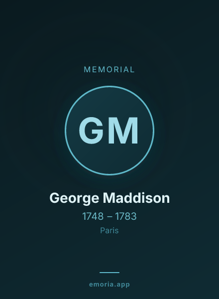 Memorial portrait of George Maddison