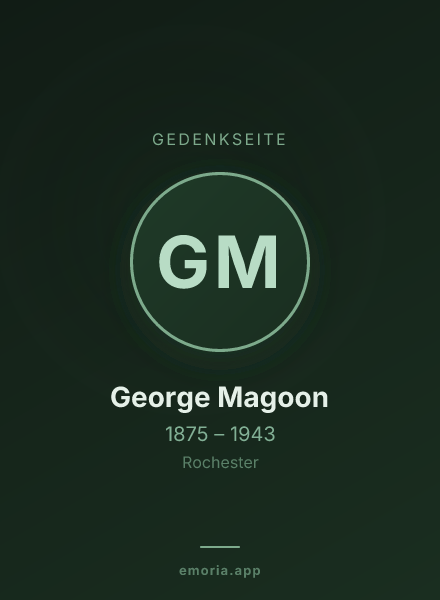 Gedenkportrait von George Magoon