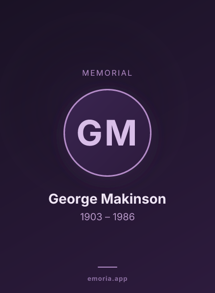 Memorial portrait of George Makinson