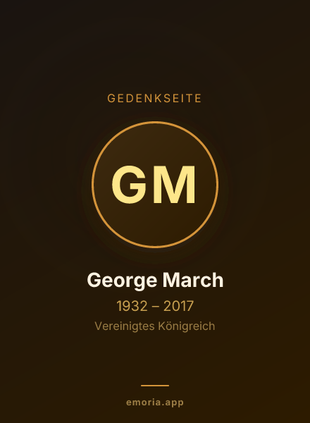 Gedenkportrait von George March