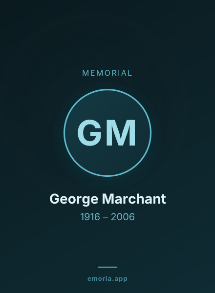 Memorial portrait of George Marchant